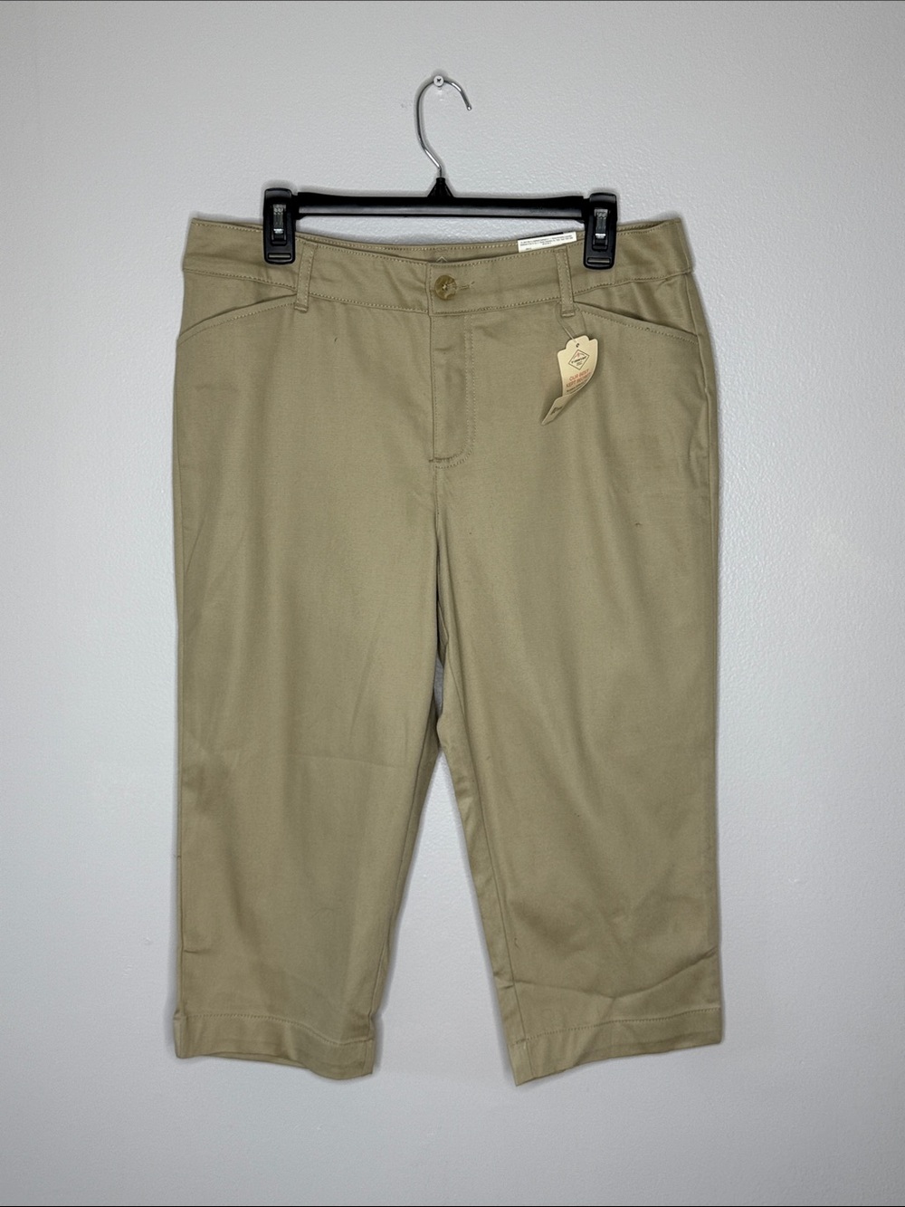 St. John's Bay Khaki Capri Pants Size 12